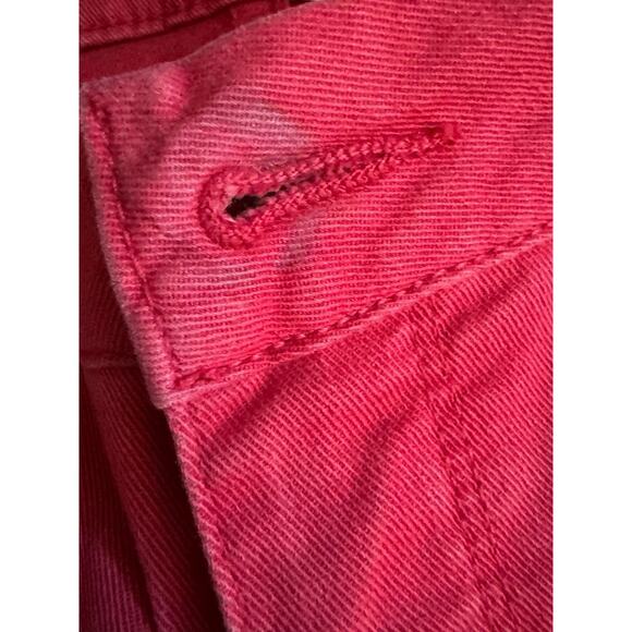 Christopher Blue Red Denim Jeans Pants Size 6 Faded Flaw Casual Designer READ - Picture 4 of 10